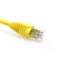 Yellow jumper wire Cat5e utp patch cord cable